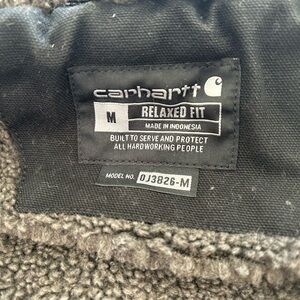 Carhartt Black Sherpa-Lined Jacket
